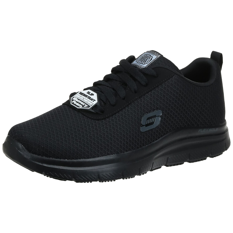 Skechers mens Flex Advantage Sr - Bendon Work Shoe  Black Mesh/Water/Stain Repellent Treatment  8 Wide US