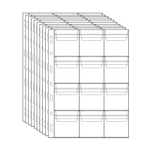 120 Poches Pages de Reliure pour Pièces - 2,44 pouces 10 Feuilles Acide Sans Collection