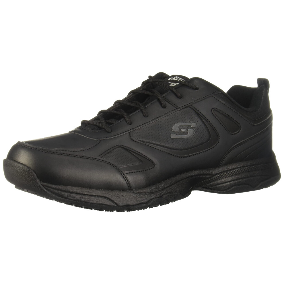 Skechers Men's Dightn Athletic Work Food Service Shoe  Black  7 Wide