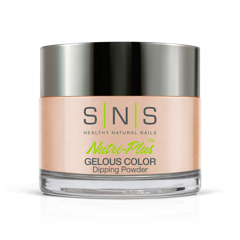 Sns Healthy Natural Cream Sns Nail Dip Powder, Gelous Color Dipping Powder - Les Champs-Elysees (Natural Nudes/Light Beige, Shimmer) - Long-Lasting Dip Nail Color Lasts 14 Days