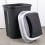 50L Dustbin with Swivel Lid in Durable Black Material 4