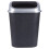 50L Dustbin with Swivel Lid in Durable Black Material 8