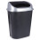 50L Dustbin with Swivel Lid in Durable Black Material 1