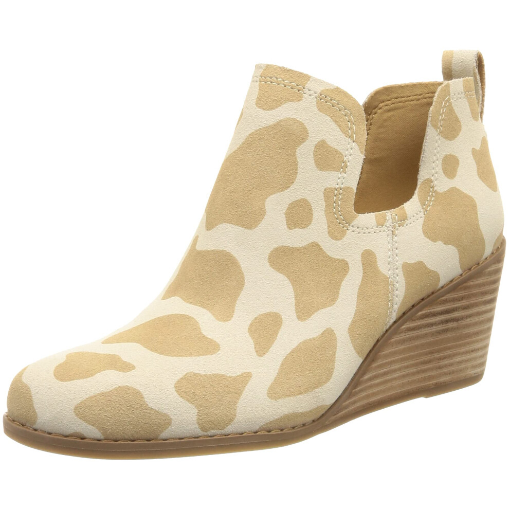 TOMS Kallie Doe Cow Print Suede 12 B (M)