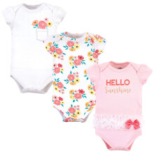 Little Treasure Unisex kojeneck bavlnen body s kvetinovou kapsou 9-12 mescu