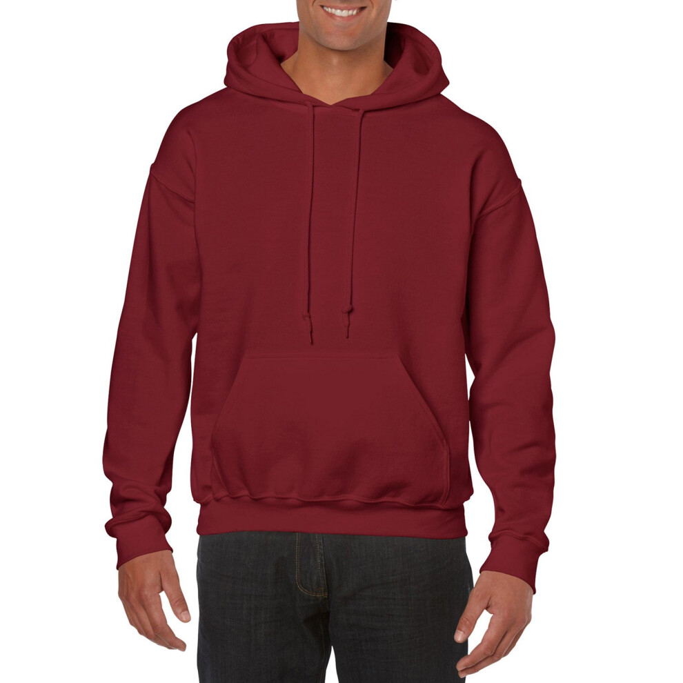 Gildan Men's Heavy Blend Drawcord Hooded Sweatshirt  Medium  Garnet