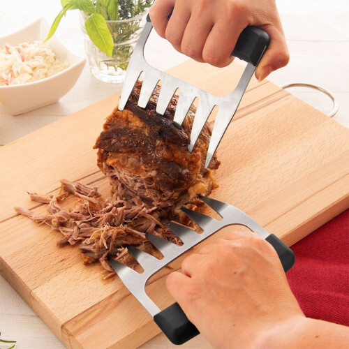 Zwei Fleischgabeln aus Edelstahl für Pulled Pork und mehr 1