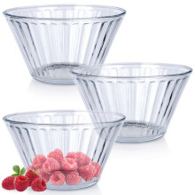 Bols en verre 11,5 cm, 270 ml, lot de 3.