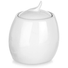 Zuckerdose mit Deckel aus Porzellan, 240 ml, modernes Design