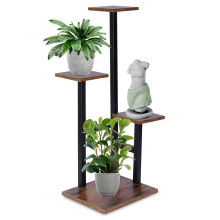 Metall-Blumenständer mit vier Ebenen, Industrie-Stil