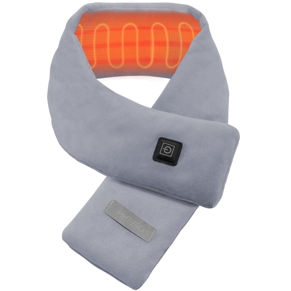 AKASO Neck Heating Pad  Heated Neck Wrap for Neck Pain Relief-Dark Grey