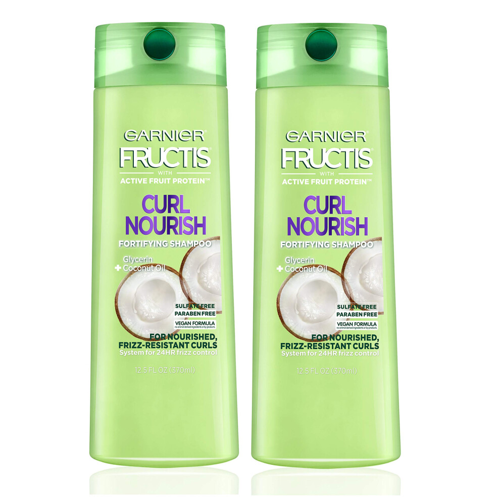 Garnier Hair Care Fructis Triple Nutrition Curl Nourish Shampoo (Packaging May Vary)  12.5 Fluid  2 Count