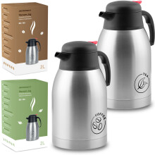 Set mit 2 Isolierkannen für Kaffee und Tee, 2 Liter, Berdsen BD-780