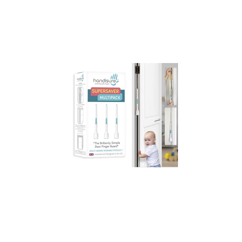 Handisure Award Winning Automatic Child Door Finger Guards Door Locks & Window Guards Hinge & Lock Side Safety Baby Door Stopper Easy To Install