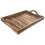 Rechteckiges Serviertablett aus Mangoholz mit Griff 1