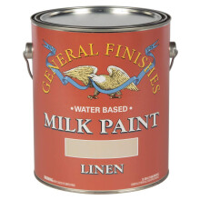 General Finishes Wasserbasierte Milchfarbe, 1 Gallone, Leinen