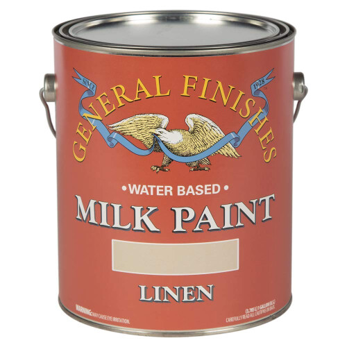 General Finishes Wasserbasierte Milchfarbe, 1 Gallone, Leinen