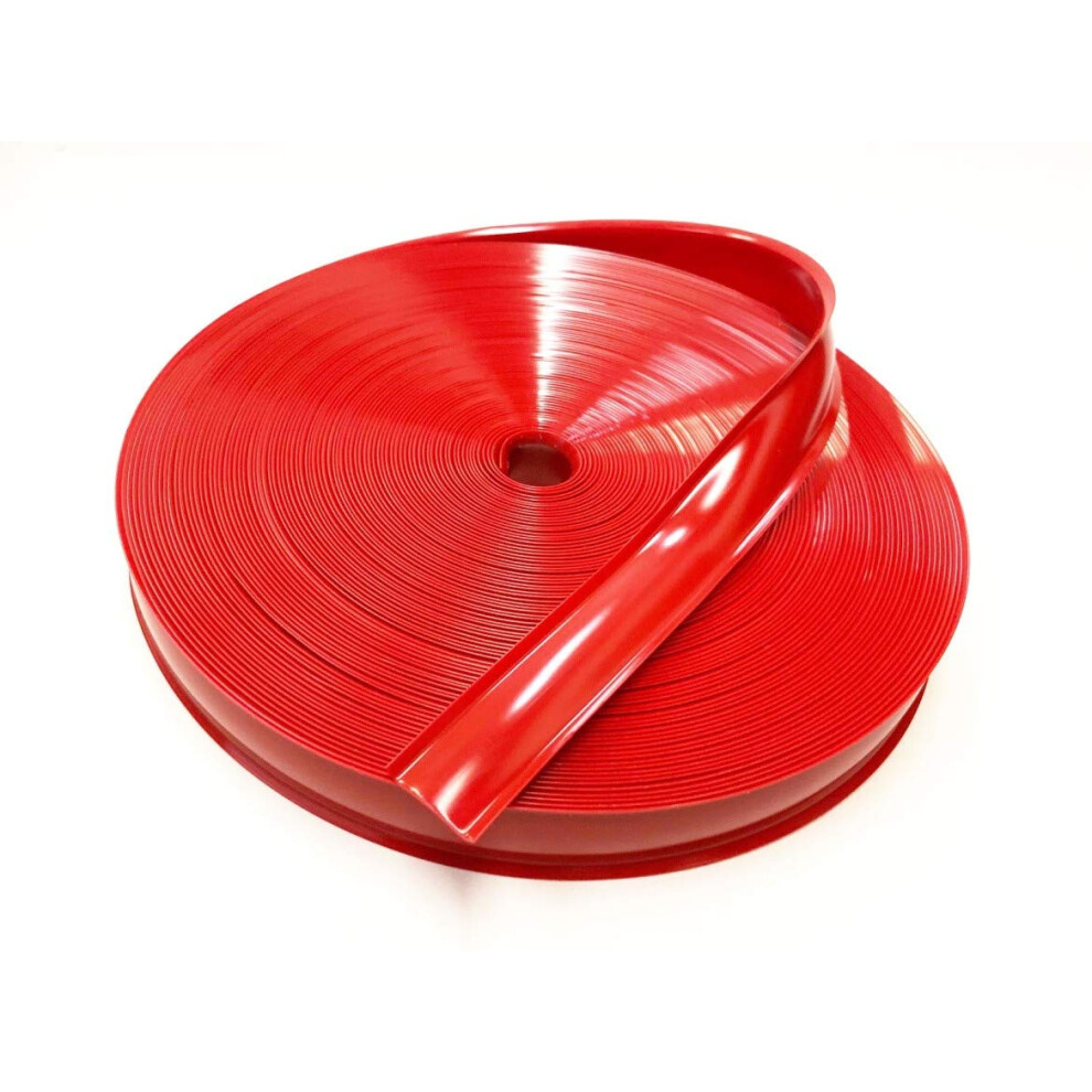 Vinyl 7/8"""" Insert Molding Trim Screw Cover Rv Camper Travel Trailer (50 Ft ) Red 605941832545