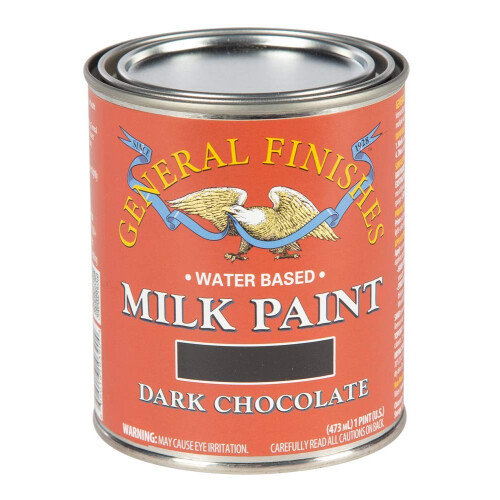 General Finishes Waterbased Melkverf, 1 Pint, Donker Chocolade