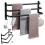 Handtuchhalter mit 3 Fächern und 4 Haken, schwarz 7