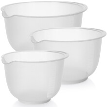 Praktisches Küchenschüssel-Set mit Henkel, Ausguss und Messskala
