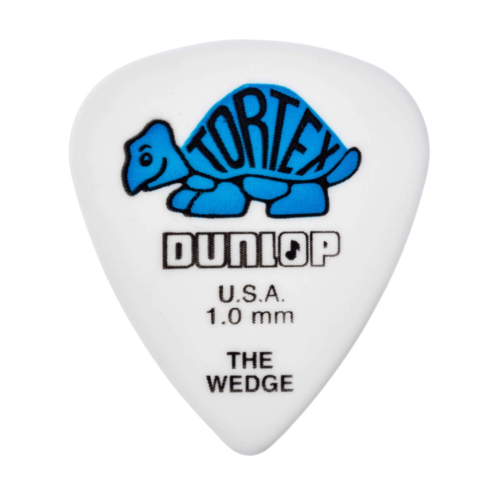 Dunlop 424R10 TortexA Wedge  WhiteBlue  10mm  72Bag