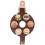 Moule à œufs en silicone marron SILLINIE 24 cm 9