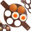 Moule à œufs en silicone marron SILLINIE 24 cm 10