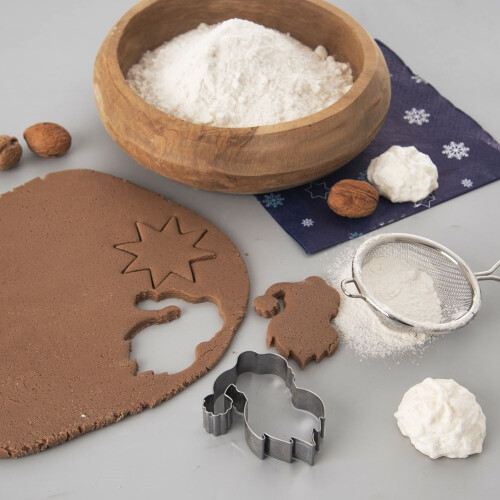 Lebkuchenform für Weihnachtsmann aus Edelstahl 1