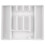 Ajusteur de tiroir à couverts extensible, blanc, 36,5 x 27,5-44 cm 3