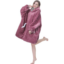 Kipswiza Manta portαtil de gran tamaρo Sherpa Fleece Gruesa y cαlida Sudadera con capucha grande Manta con capucha Regalos del dνa de la madre pa