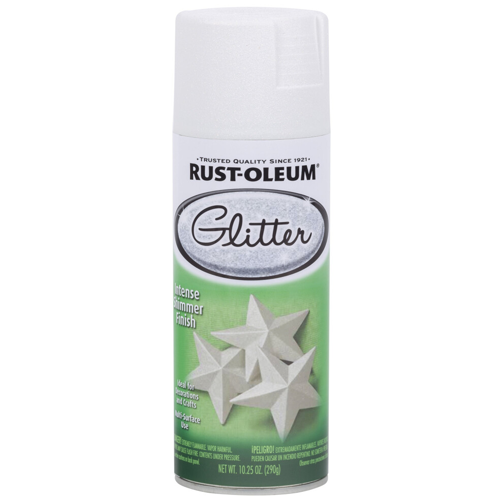 Rust-Oleum 299426 Specialty glitter Spray  1025 Ounce  Pearl White