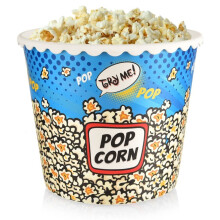 Popcornschale für Filmabende, wiederverwendbar 2,3 Liter