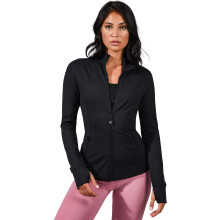 Giacca da corsa leggera a zip per donne 90 Degree By Reflex - Nera - Grande