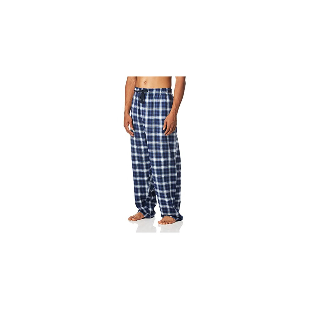 Fruit of the Loom mens Yarn-dye Woven Flannel Pant Pajama Bottom  Navy Plaid  XX-Large US