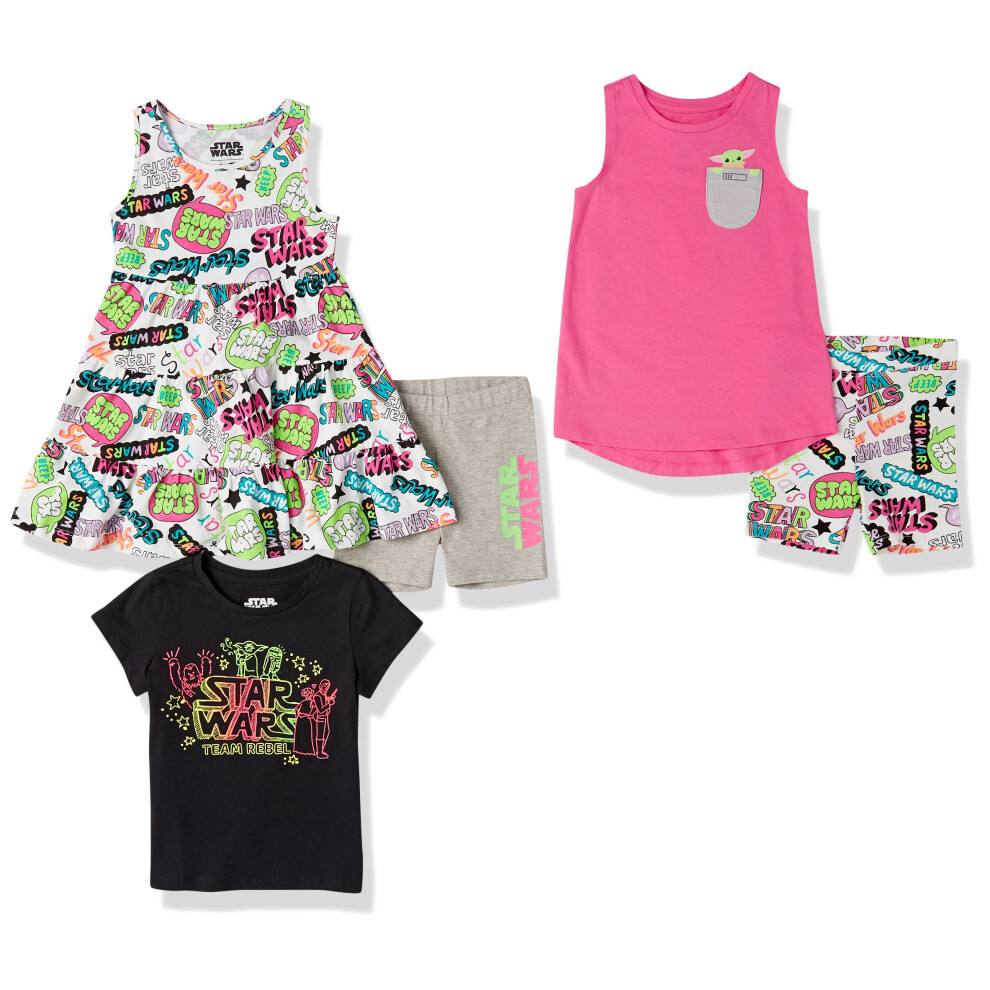 Amazon Essentials Disney  Marvel Frozen  Princess girls Mix-and-Match Outfit Sets (Previously Spotted Zebra)  Star Wars Rebel  Large