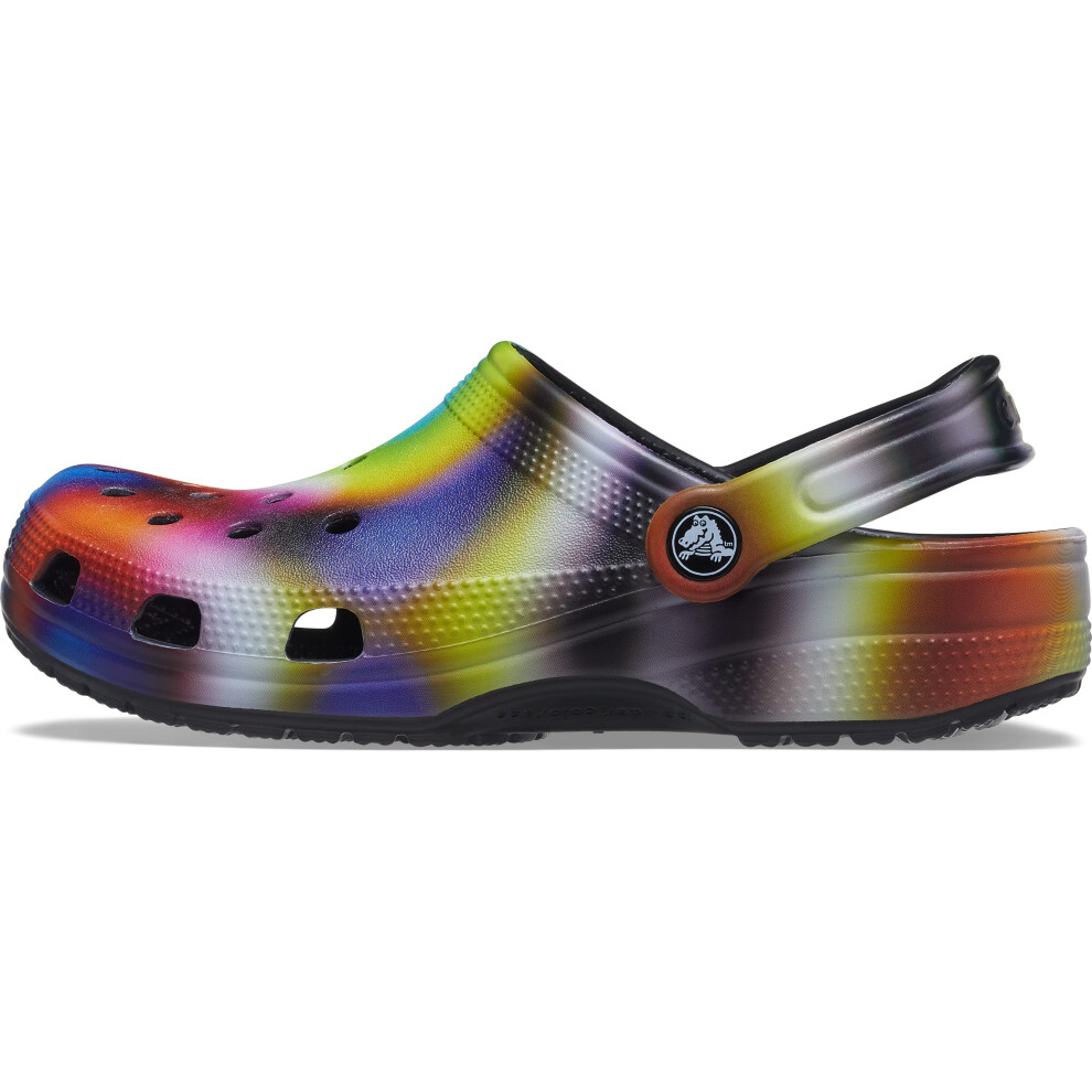 crocs Unisex-Adult classic Solar Rainbow clogs  Solar Rainbow  6 Women4 Men