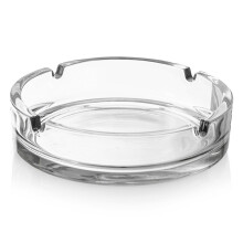 Eleganter runder Glasaschenbecher für Haus, Garten und Bar