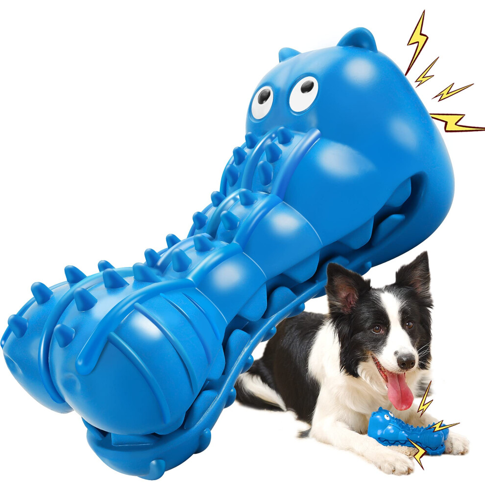 Rmolitty Squeaky Dog Toys for Aggressive chewers Tough Dog chew Toys for Aggressive chewers Indestructible Durable Dog chew Toys for Large Medium Bre