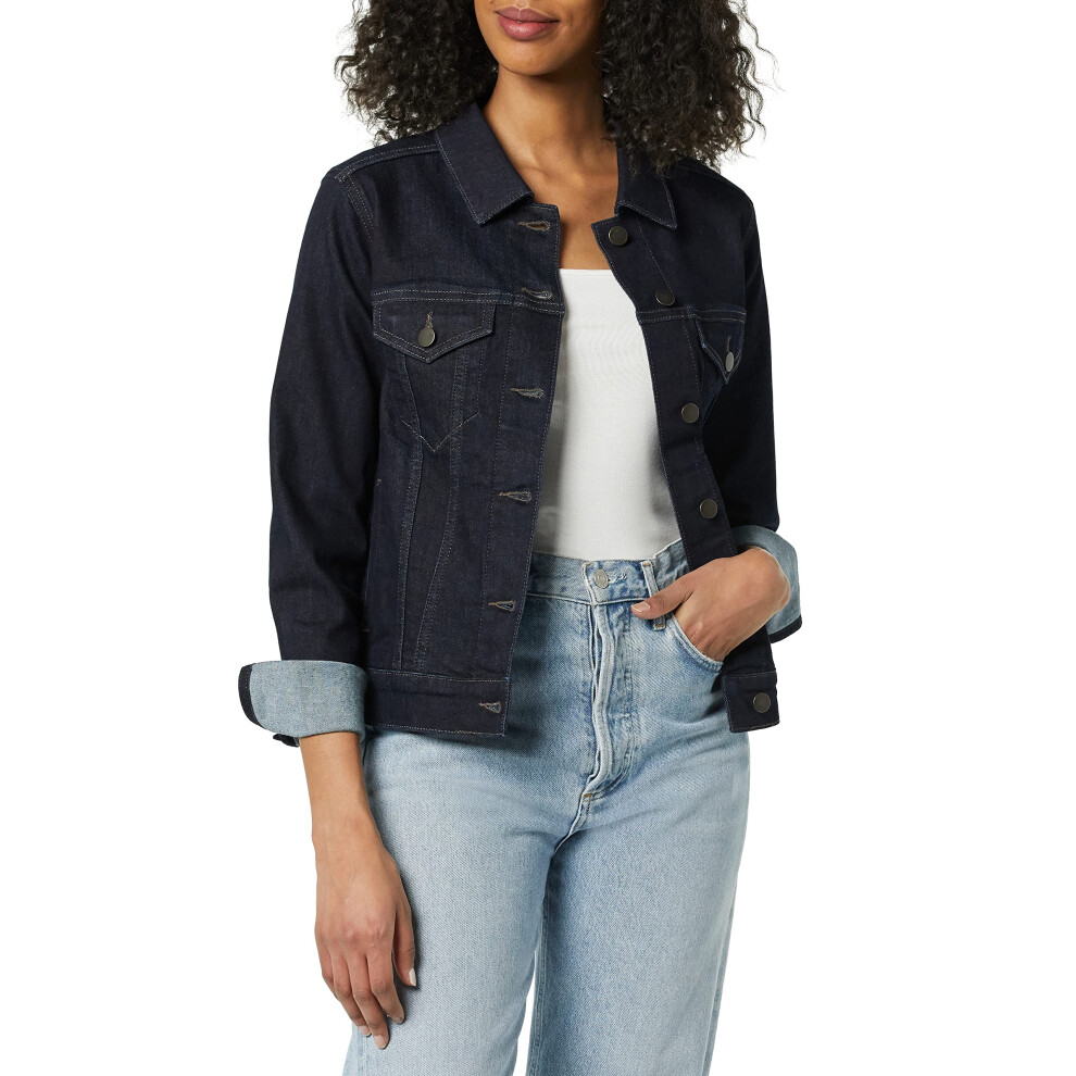 Amazon Essentials Womens Jean Jacket (Available in Plus Size)  Rinse Wash  X-Large