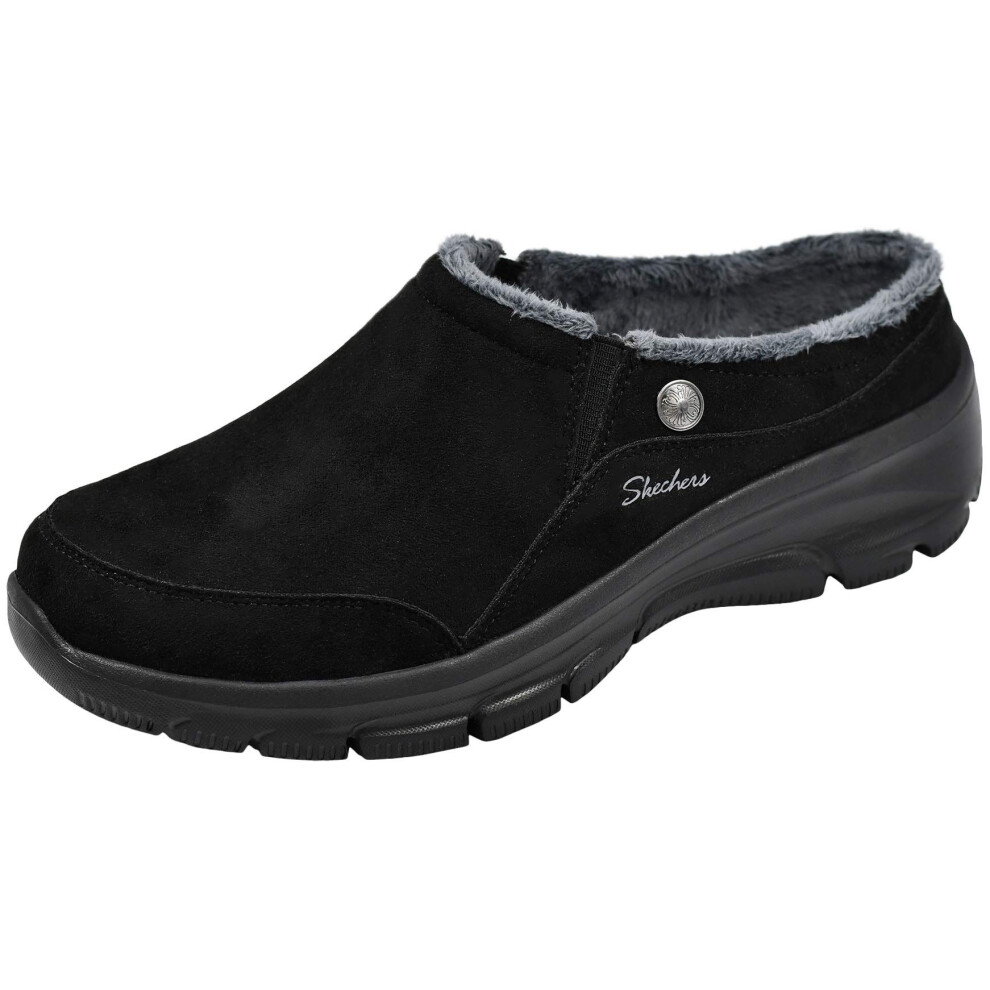 Skechers Womens Easy going - Latte Mule  Blackgrey  9 M US