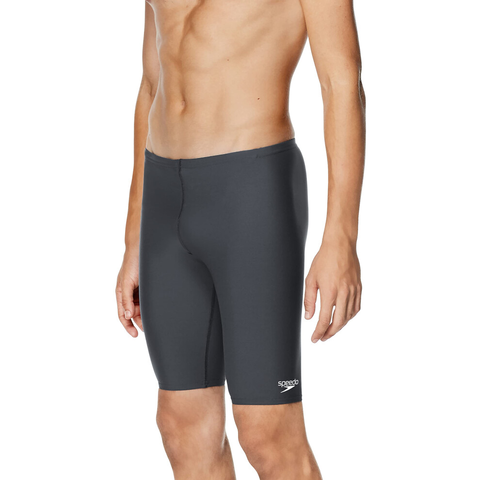 Speedo Mens Swimsuit Jammer Endurance Solid  charcoal  38