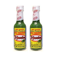 El Yucateco Hot Sauce Salsa Picante de chile Habanero (green 4 oz) 2 Pack by El Yucateco