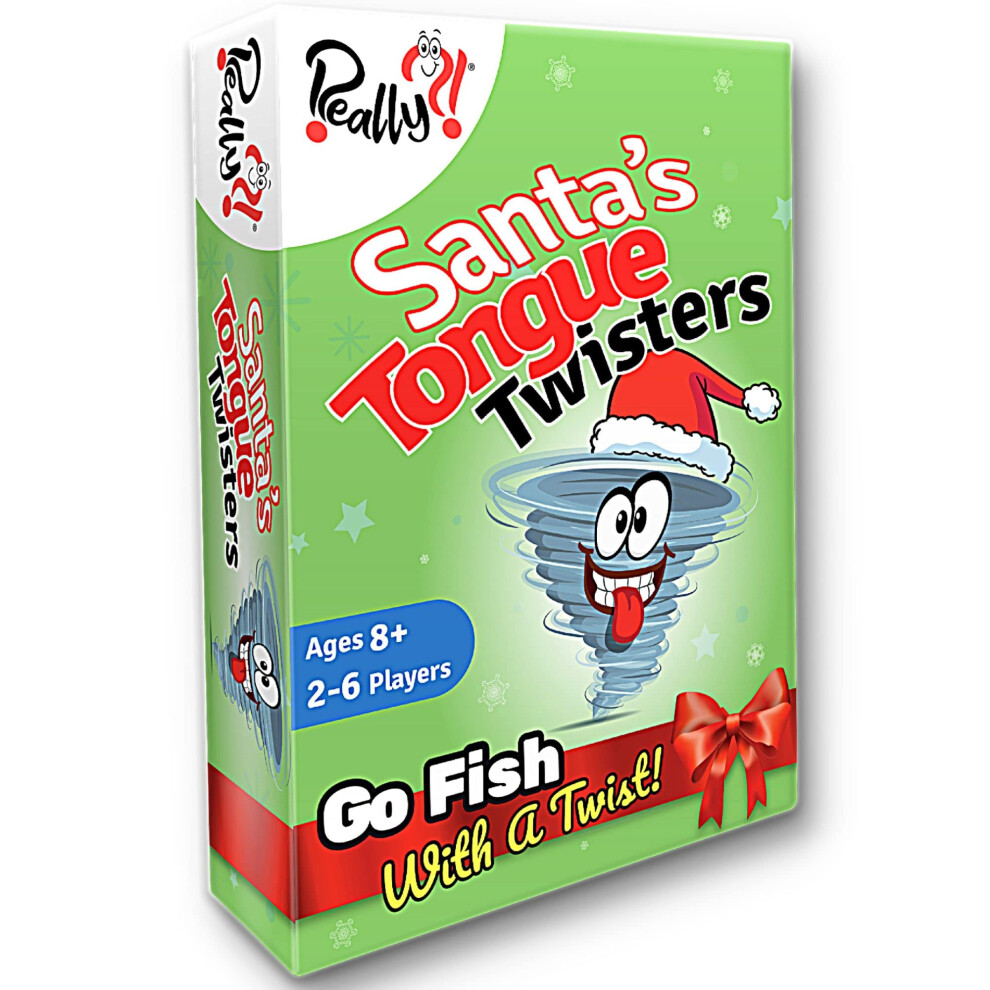 SantaAs Tongue Twisters card game  christmas games for Families  Fun Stocking Stuffer Idea  Holiday Party game for Kids and Adults  Educational gifts