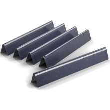 QuliMetal Barres aromatisantes de 44,5 cm pour barbecues Weber Genesis 300 310 E310 E320 E330 S310 S320 S330 avec boutons de commande avant, plaq