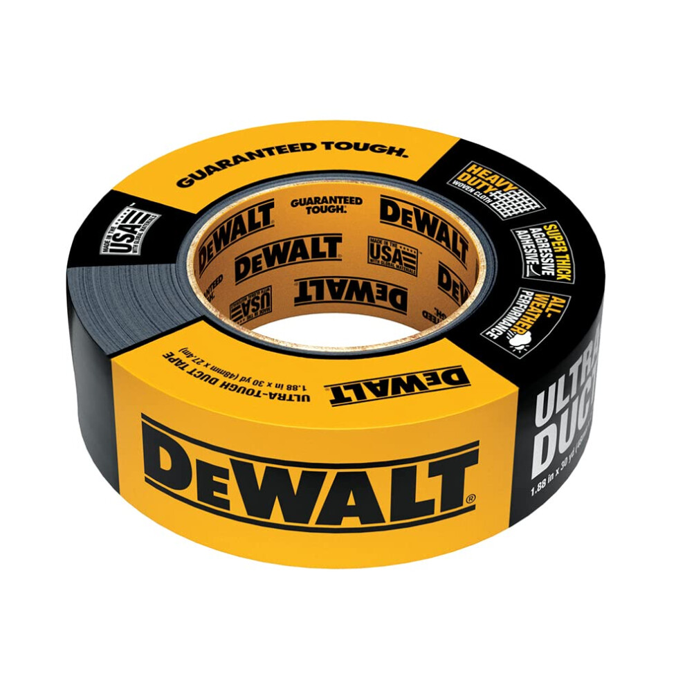 DEWALT Ultra-Tough Black Duct Tape  12 Roll Multi-Pack  1.88 in x 30 yd