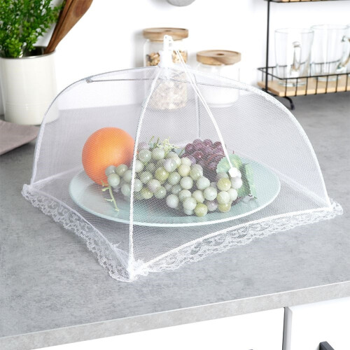 Cloche alimentaire - 30X30 cm - Blanc 1