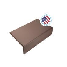 Kidkusion Weichsitz-Kantenschutz | Hergestellt in den USA | 36" | Braun | Kaminpolster und Heizungsunterlage