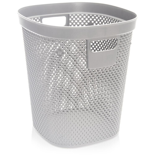 Büroabfalleimer 12,5 l mit Griff und belüftetem Design