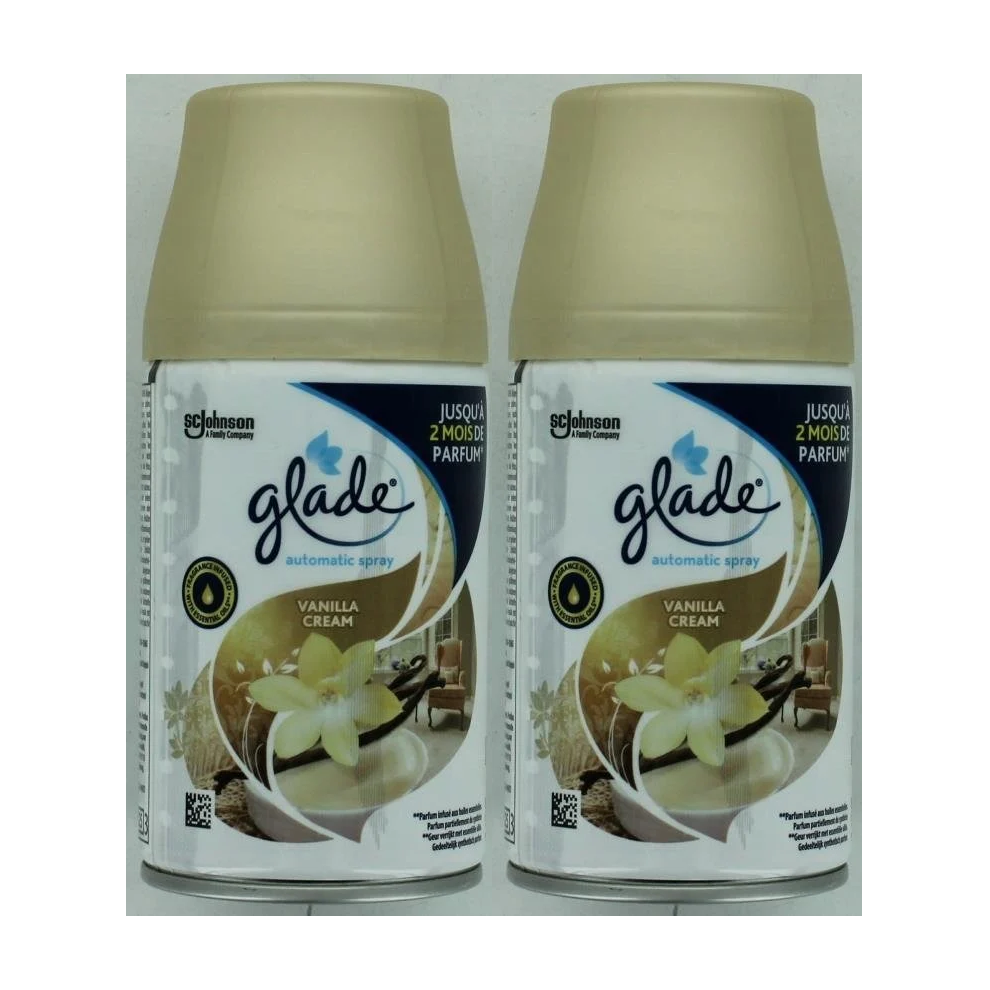 2 x Glade Automatic Spray Refill 269ml - Vanilla Cream